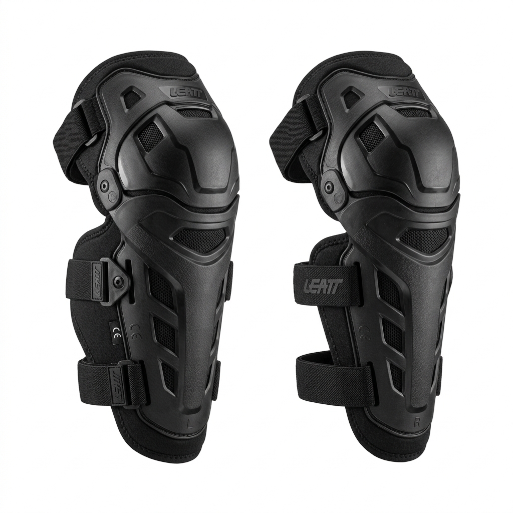Motorcycle Knee & Shin Hard-Shell Guards (Pair)