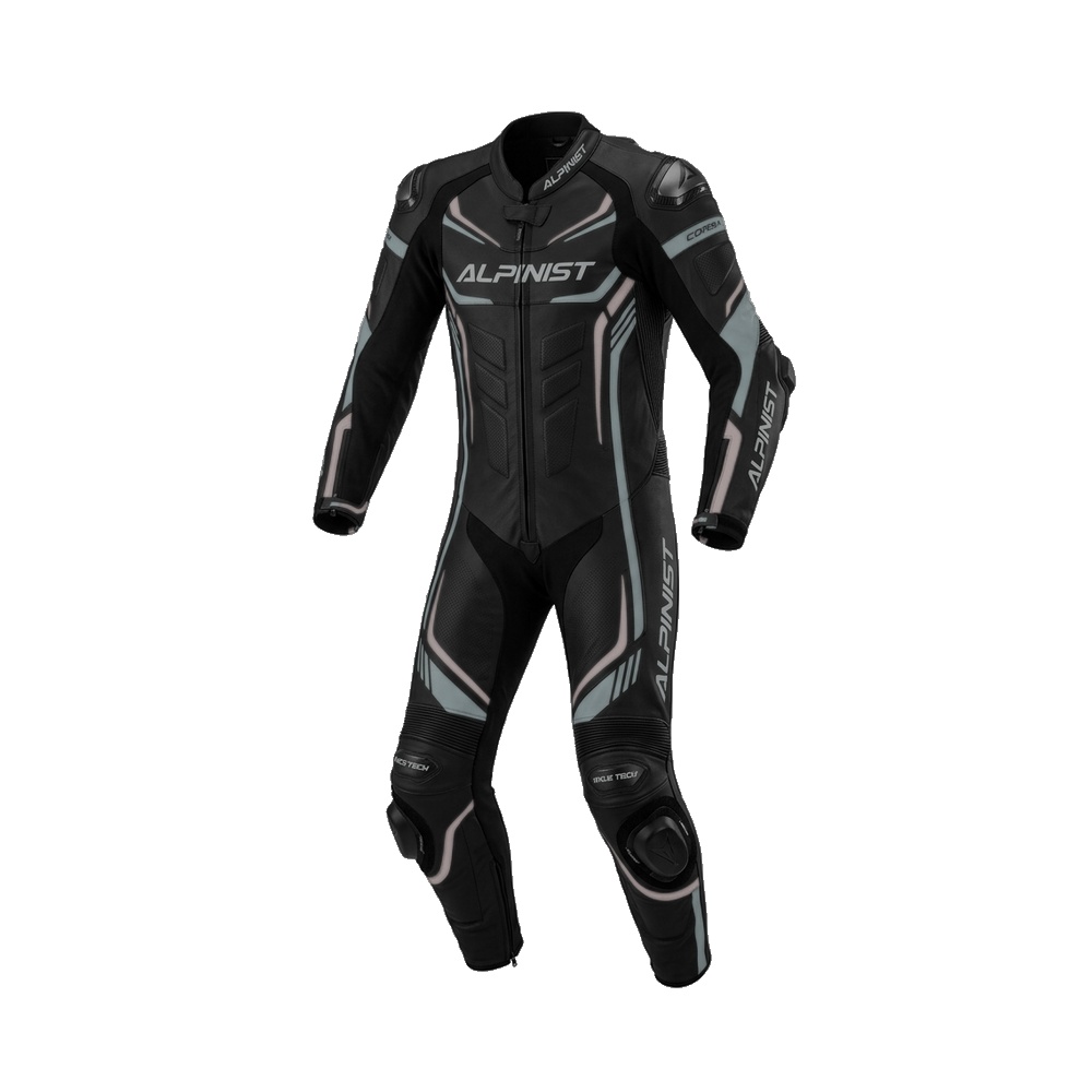 Monochrome Stealth Black 1-Piece Leather Suit