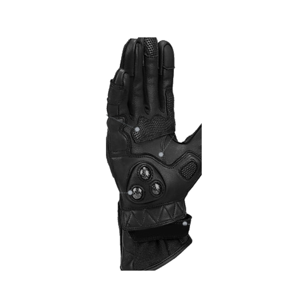Summer Short-Cuff Perforated Goatskin Gloves