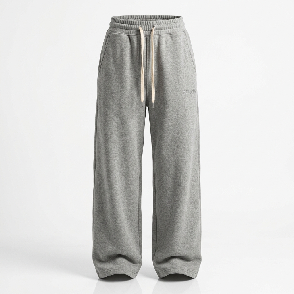 Baggy Wide-Leg Raw Denim Skate Jeans