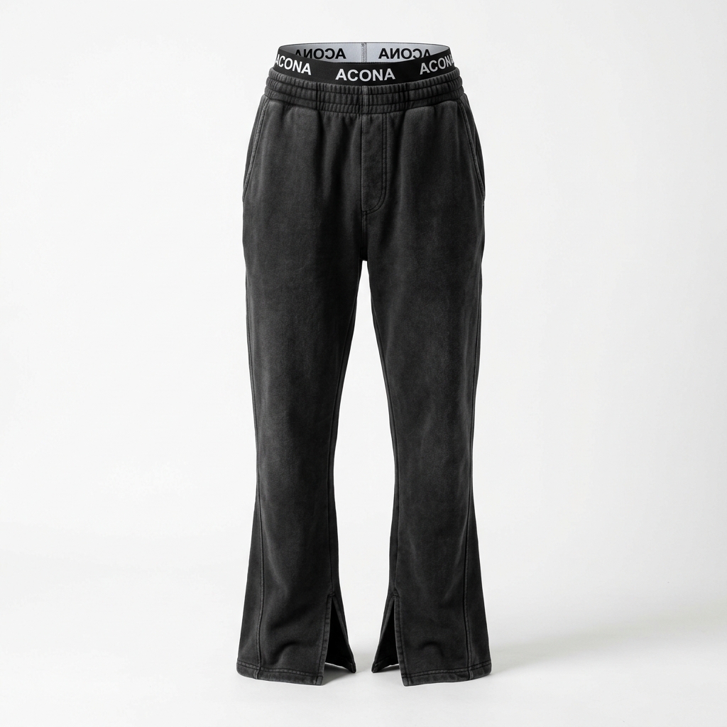 Crinkle Nylon Techwear Track Pants