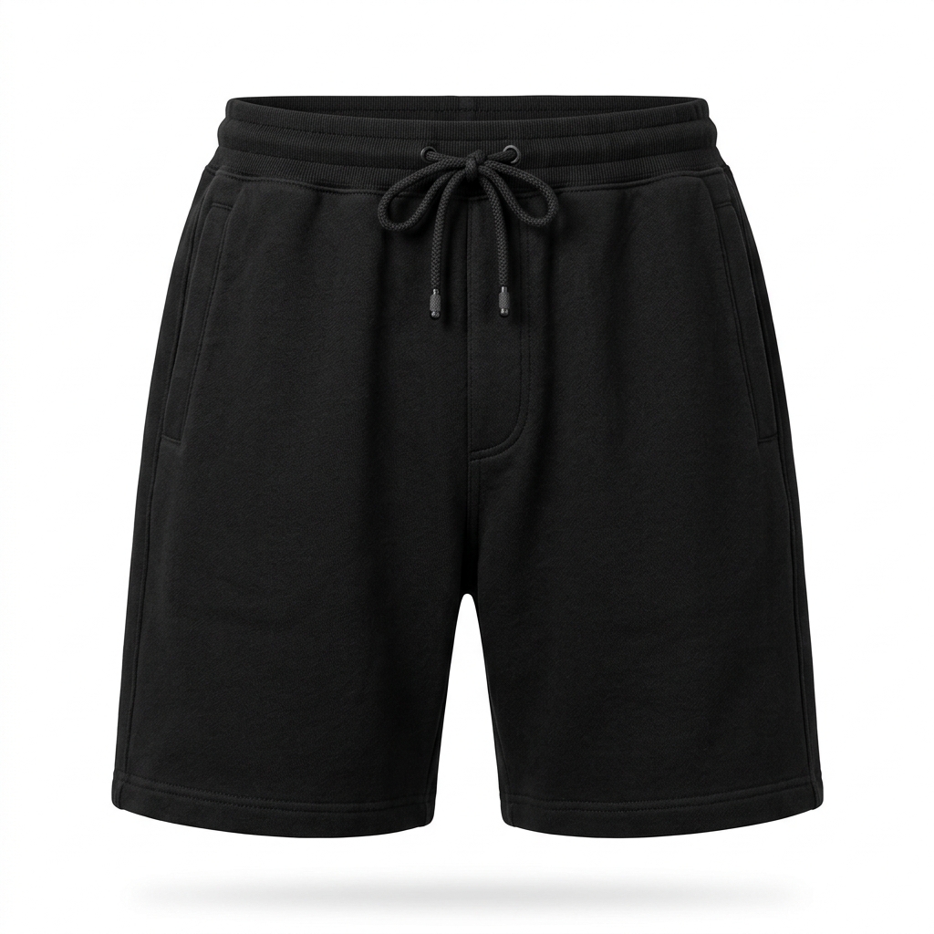 Raw-Hem French Terry Street Shorts