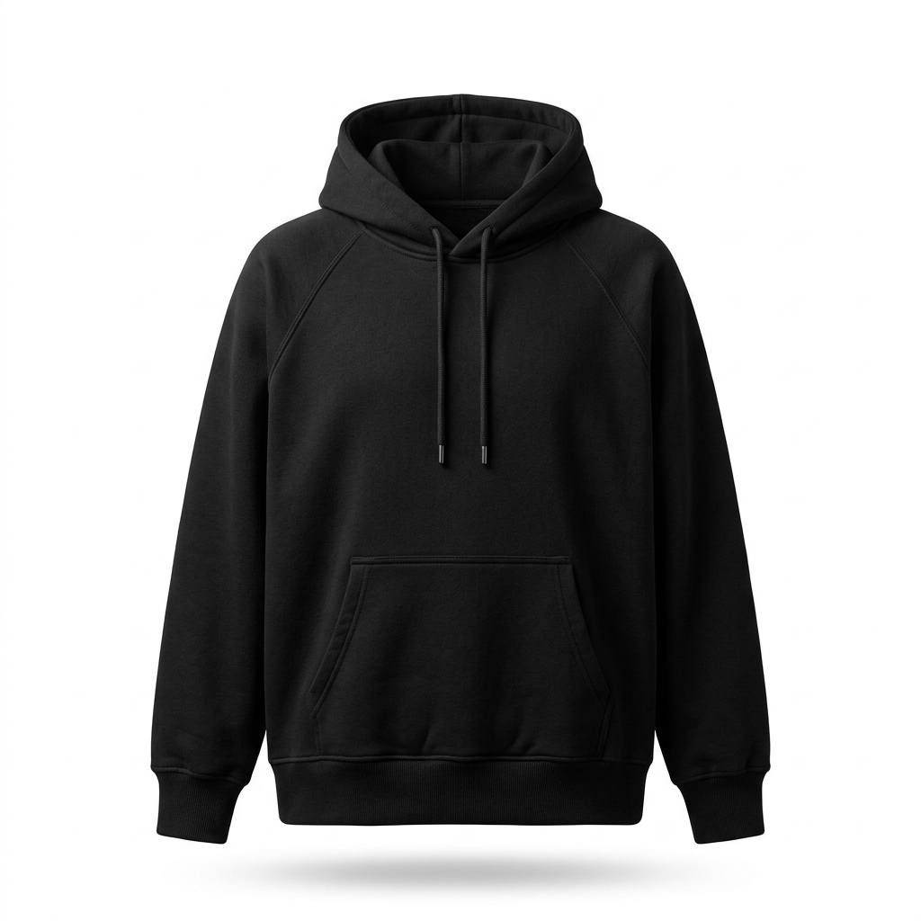Cut & Sew Contrast Panel Fashion Hoodie