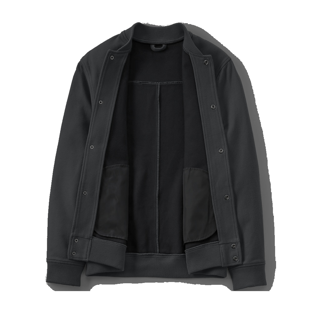 Contrast-Stitch Denim Utility Overshirt