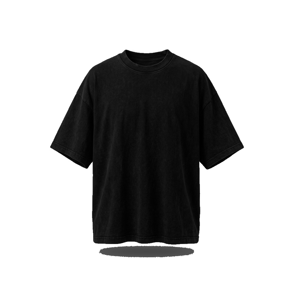 Heavyweight Mock-Neck Streetwear Tee
